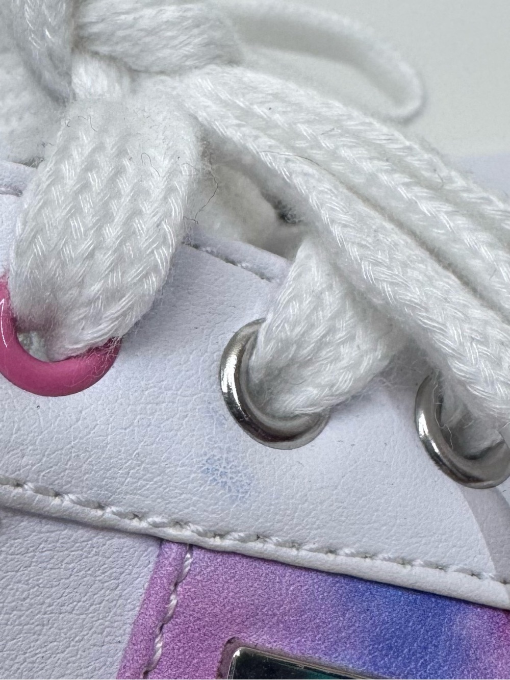 GBG G By Guess Colorblock Pink & Blue Tie Dye White Mover Sneakers Size 5.5 - Picture 10 of 16